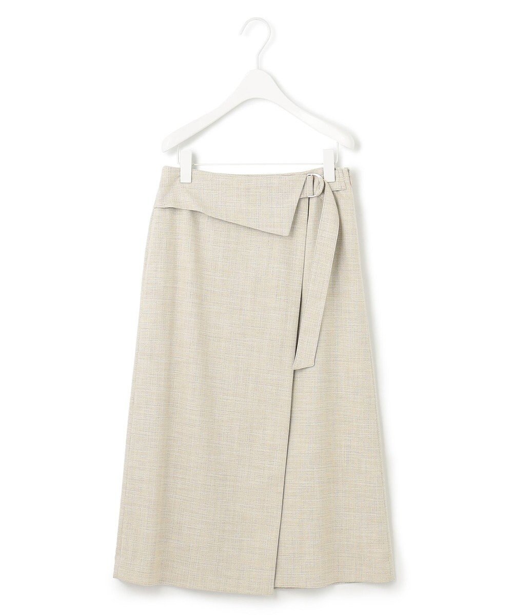 ICB L 【洗える】Vi/Peブッチャー ラップデザインスカート 