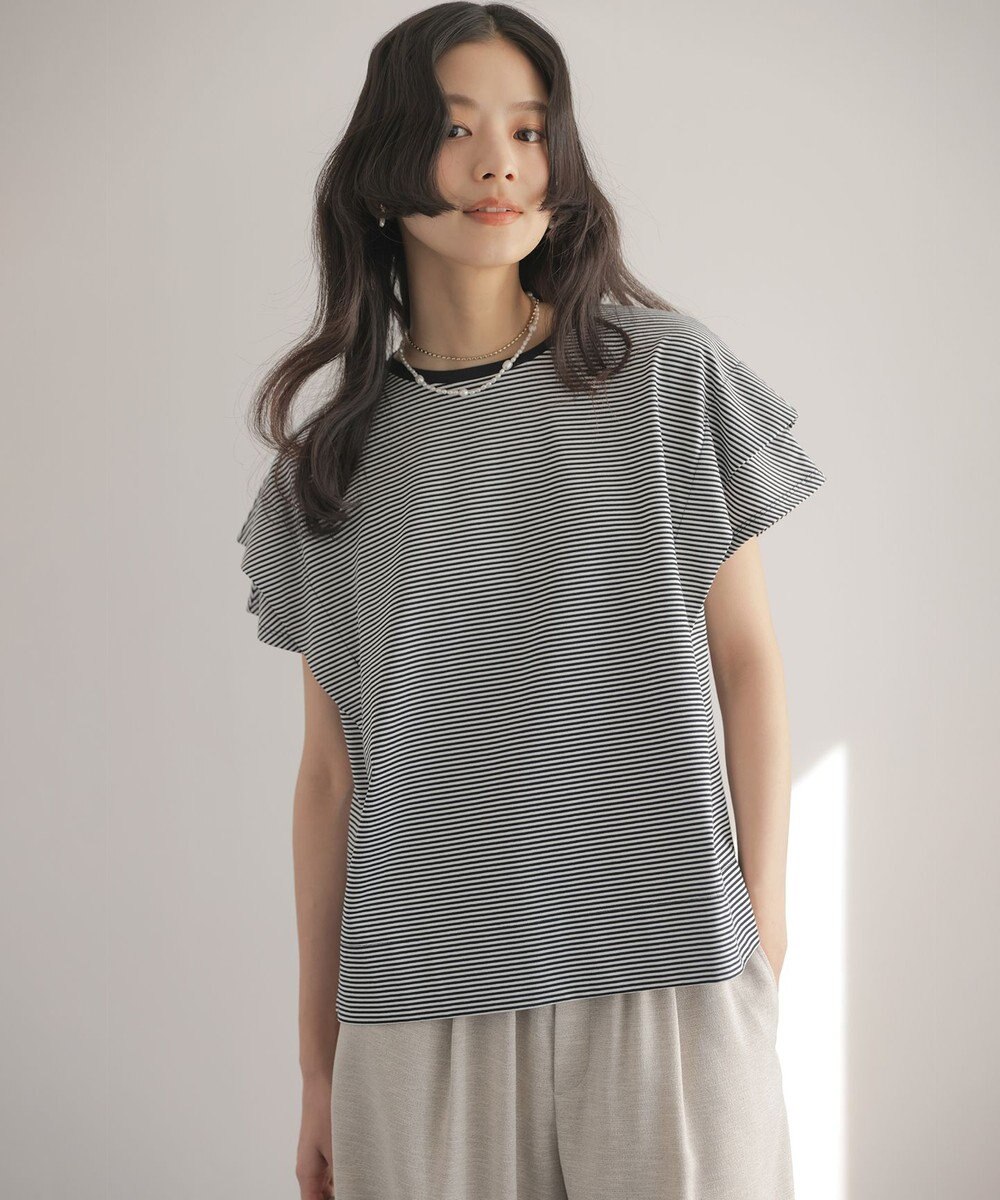 組曲 S GIZAコットンドルマンスリーブ Tシャツ 