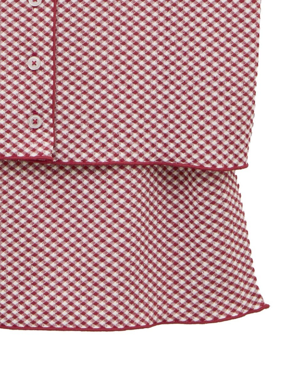 earth music&ecology ＳＥＴ２点ギンガムメロ－カーデ＋リボンタンク 