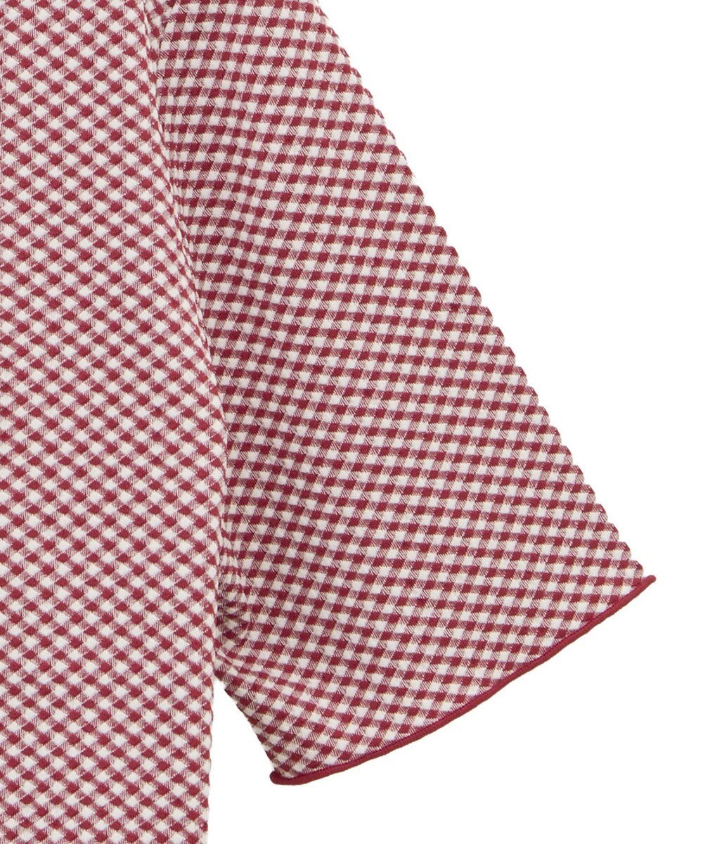 earth music&ecology ＳＥＴ２点ギンガムメロ－カーデ＋リボンタンク 