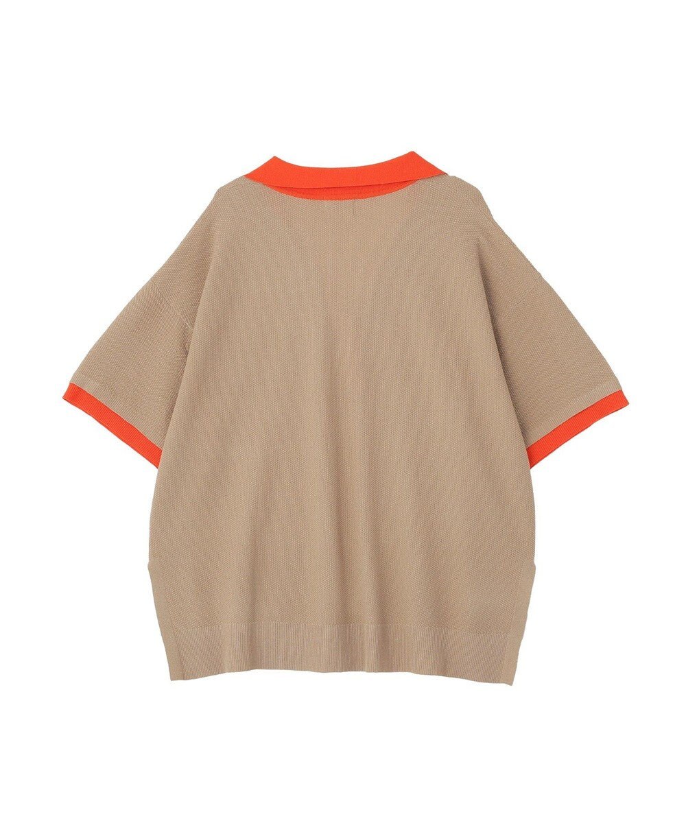 YECCA VECCA 配色ワイドポロニット 