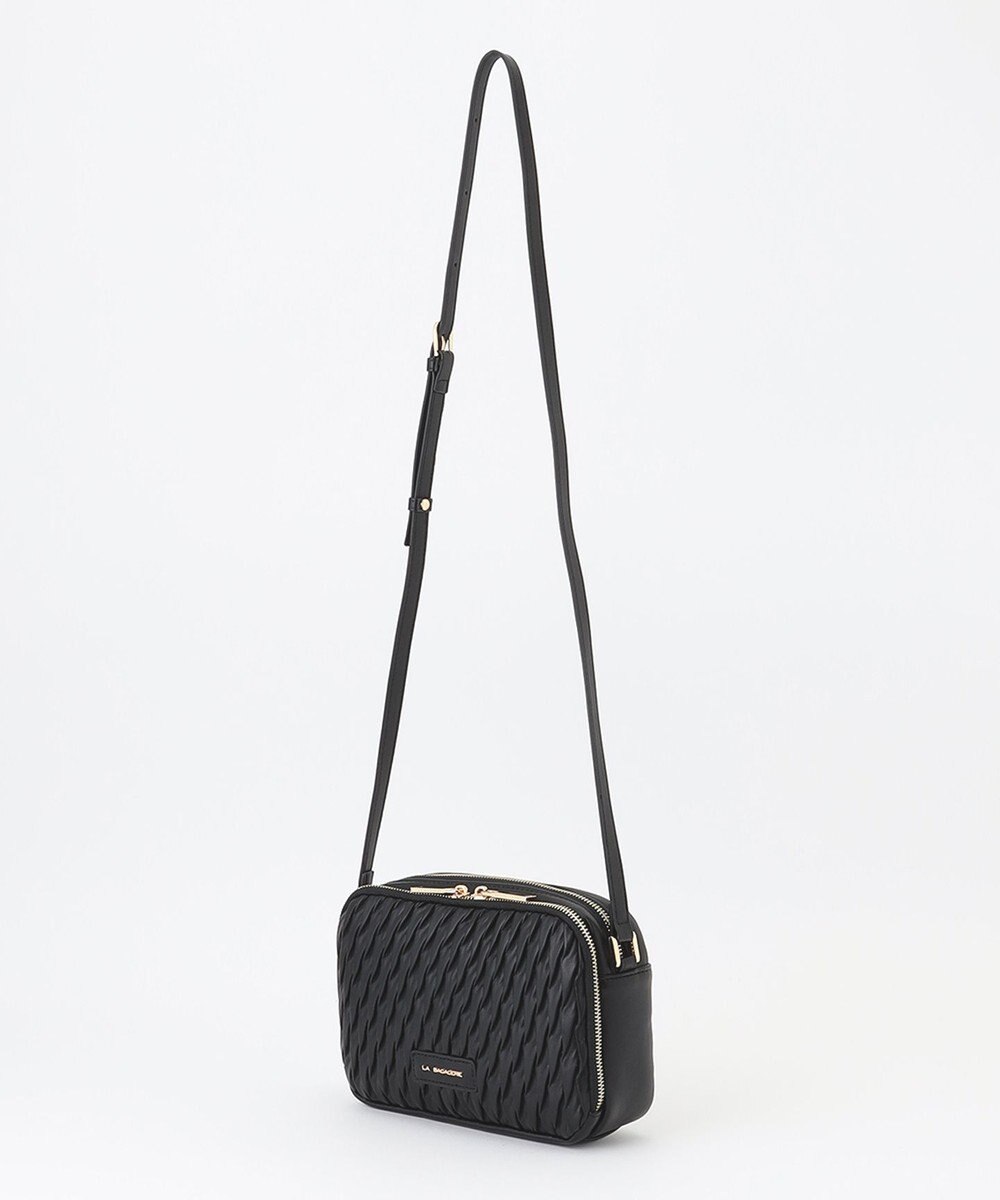 LA BAGAGERIE ランダムプリーツショルダーバッグ 