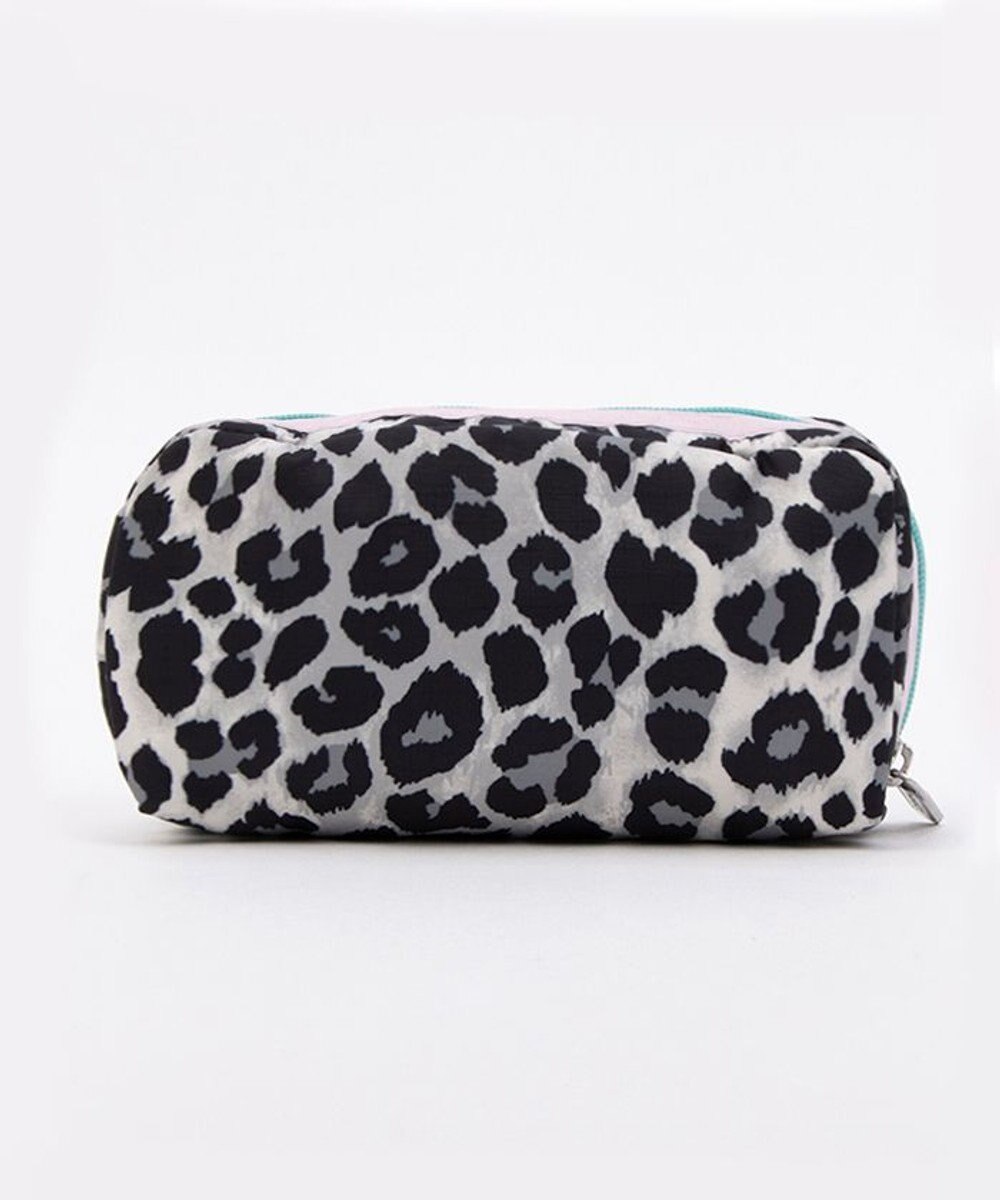 LeSportsac RECTANGULAR COSMETIC/ニュートラルレオパード/ライラック 