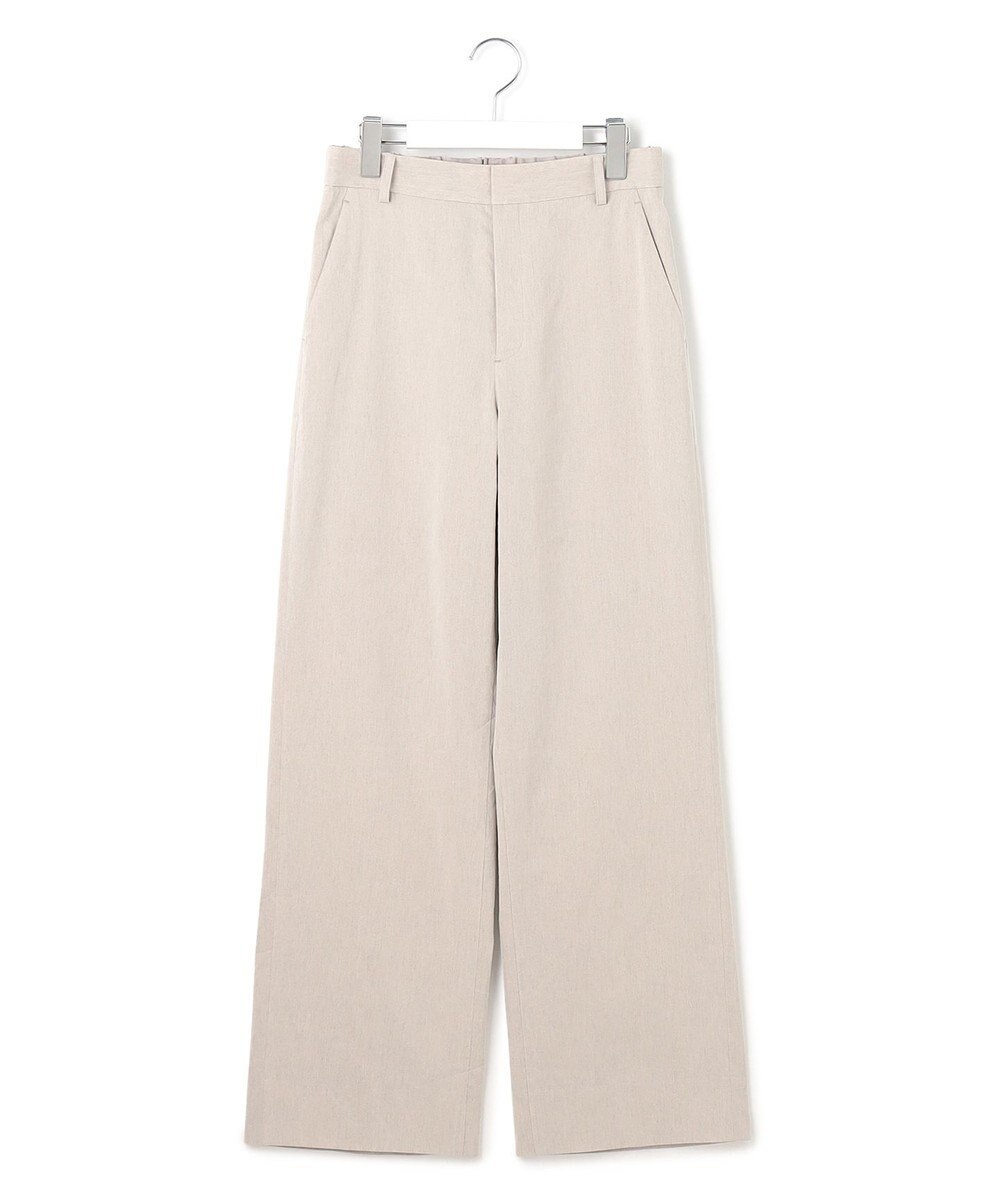 23区 【Oggi5月号掲載/洗える】リネンレーヨンストレッチ ワイド パンツ 