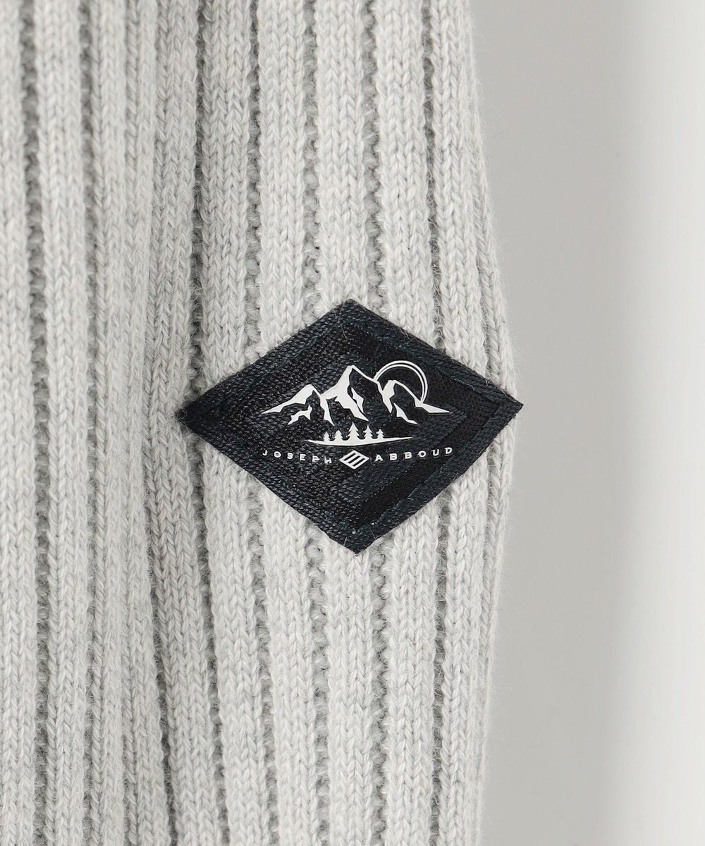 JOSEPH ABBOUD MOUNTAIN 【日本素材・ストレッチ】コットンムリネ アウトドア ニット パーカー 