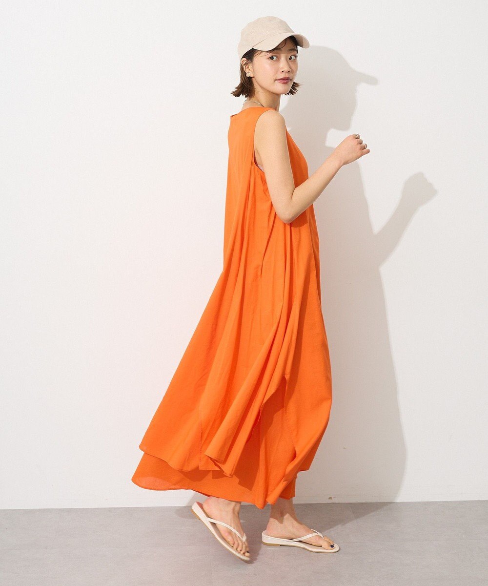 CRAFT STANDARD BOUTIQUE インド綿混フレアワンピース 