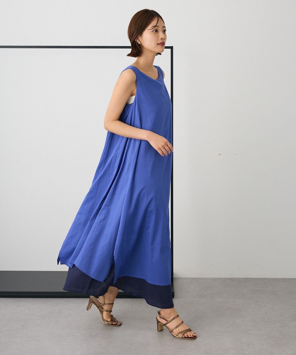 CRAFT STANDARD BOUTIQUE インド綿混フレアワンピース 