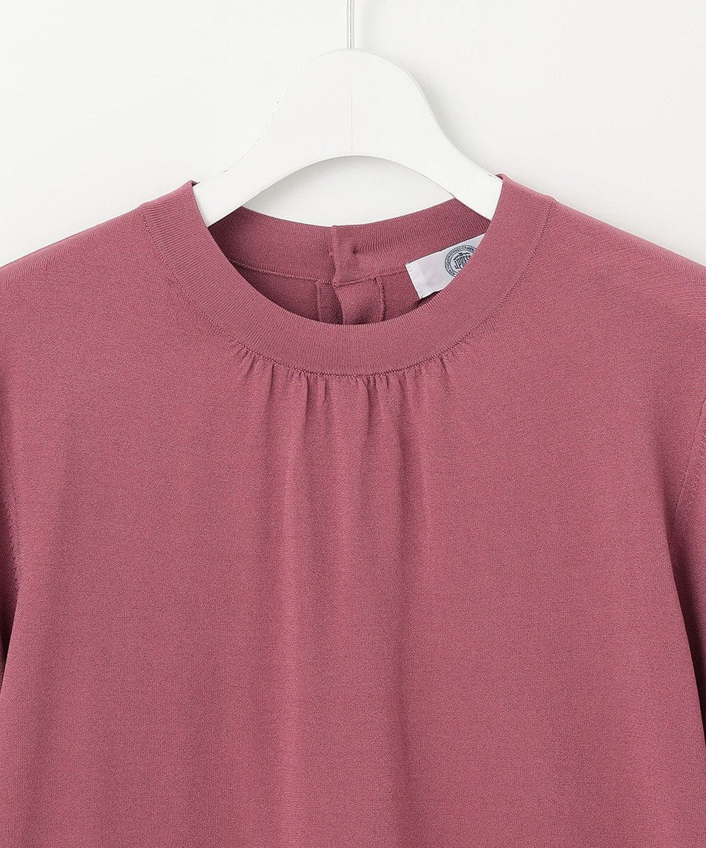 J.PRESS LADIES L 【洗える】レーヨンエリートストレッチ ギャザースリーブ ニット 