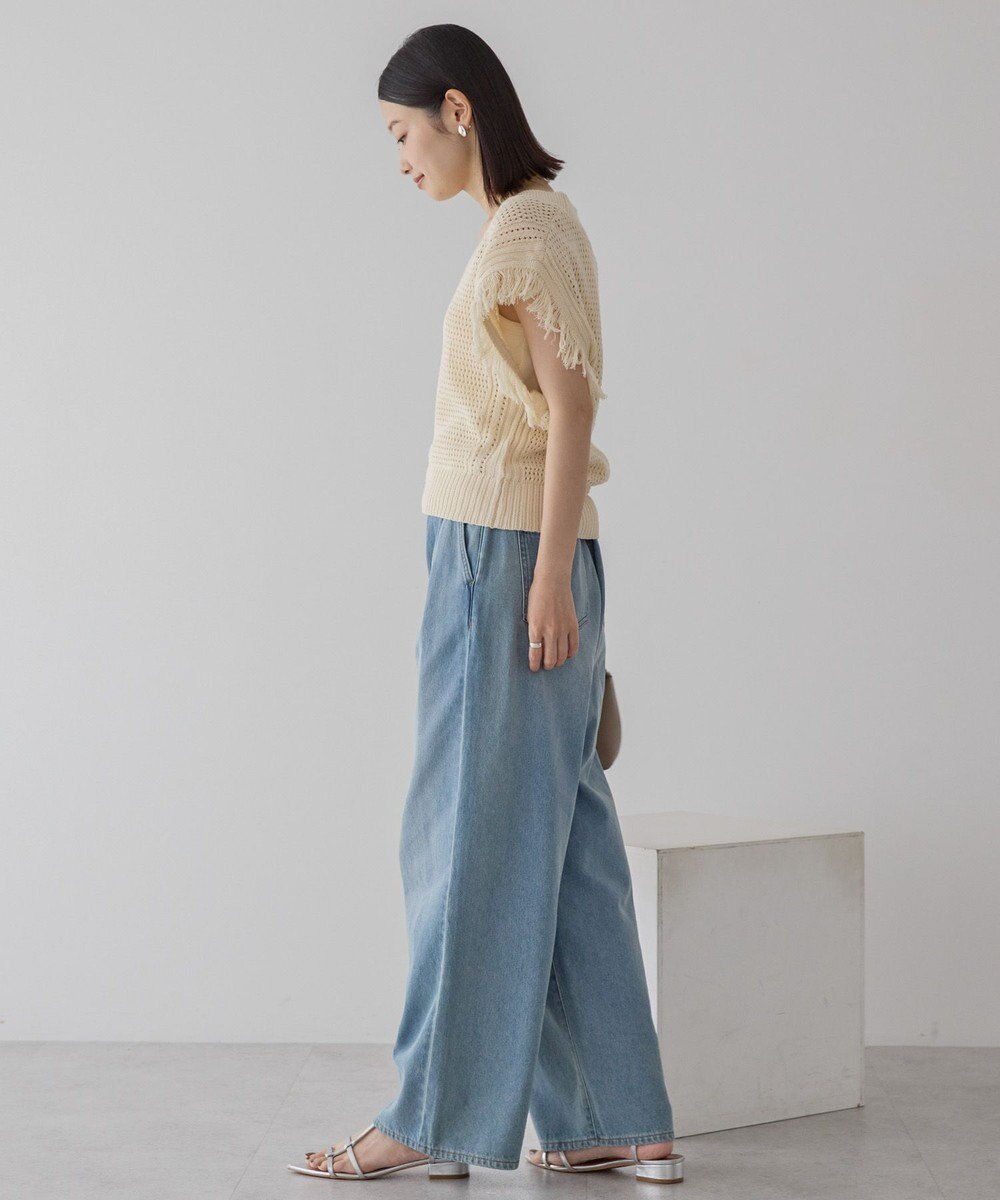 AMERICAN HOLIC 袖フリンジショート丈プルオーバー 