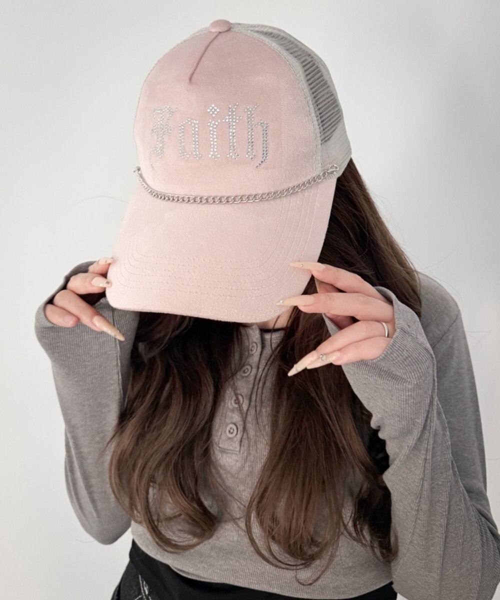 WEGO チェーンベロアメッシュキャップ 