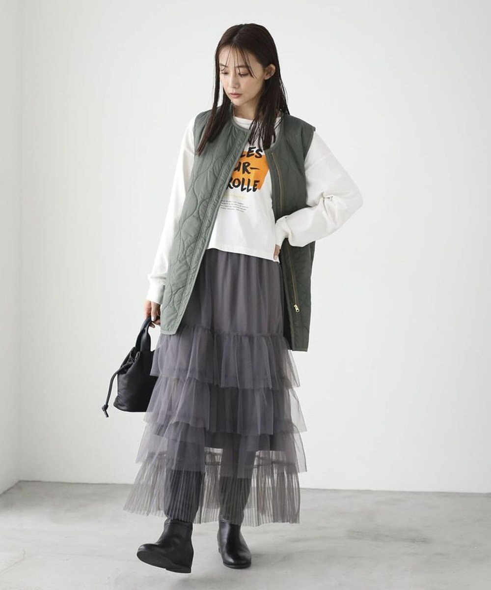 Green Parks キルティングＺＩＰベスト 