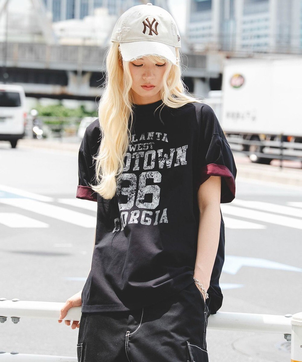 WEGO 【ユニセックス着用ITEM】バイカラーロゴT（SS） 