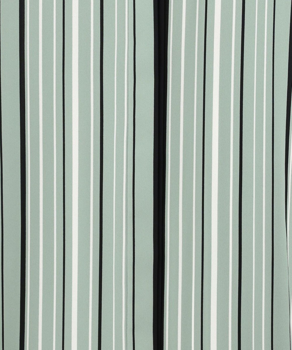 ICB L 【新色追加・接触冷感・UVケア・速乾・洗える】BackSatinAmunzen 5分袖バンドカラーブラウス 