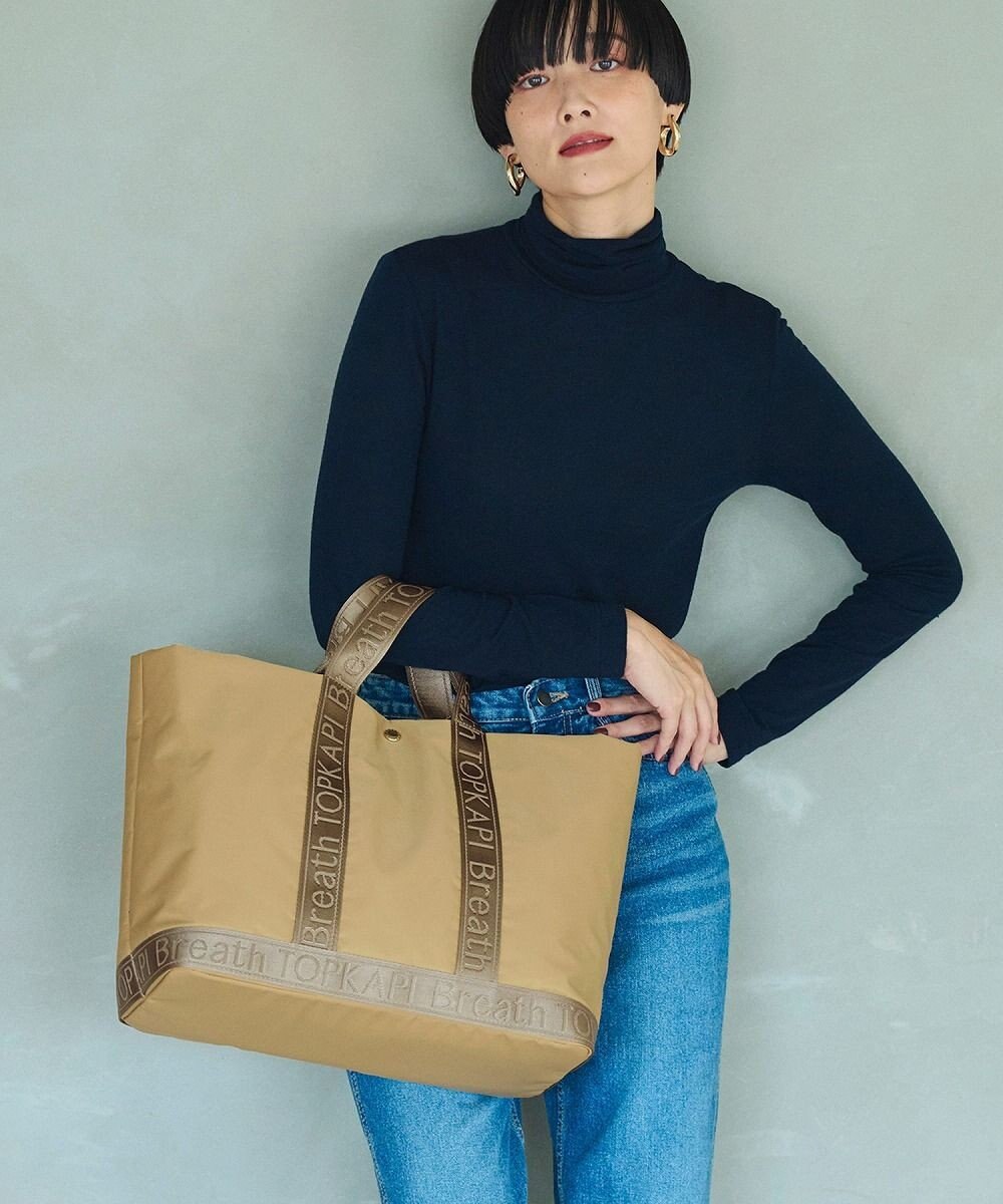 TOPKAPI 【Breath TOPKAPI】ナイロン ロゴテープ 2way ハンドル トートバッグ 