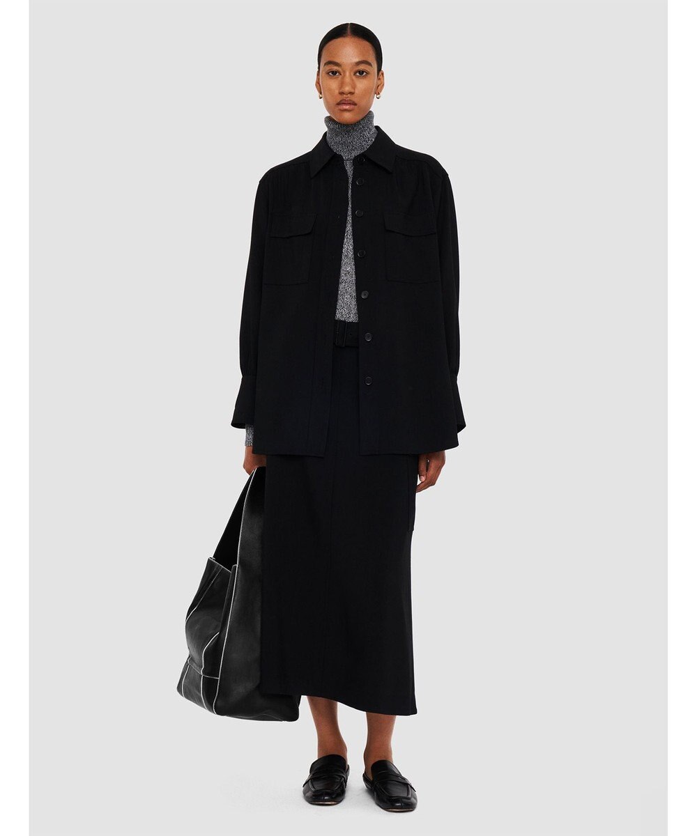 JOSEPH フルイドツイル　ユーティリティシャツ 