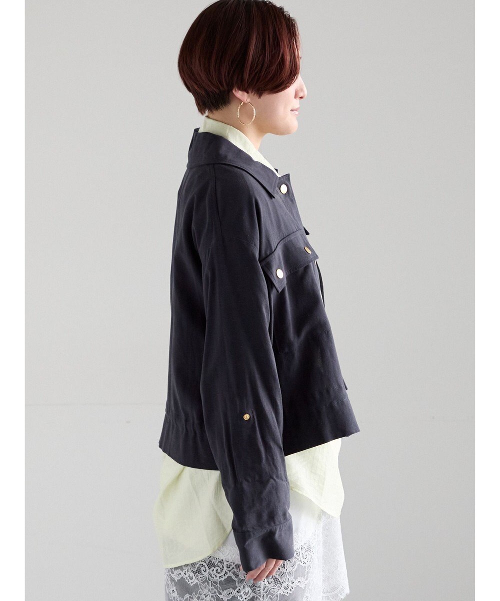 Te chichi リネンライクWポケットジャケット 