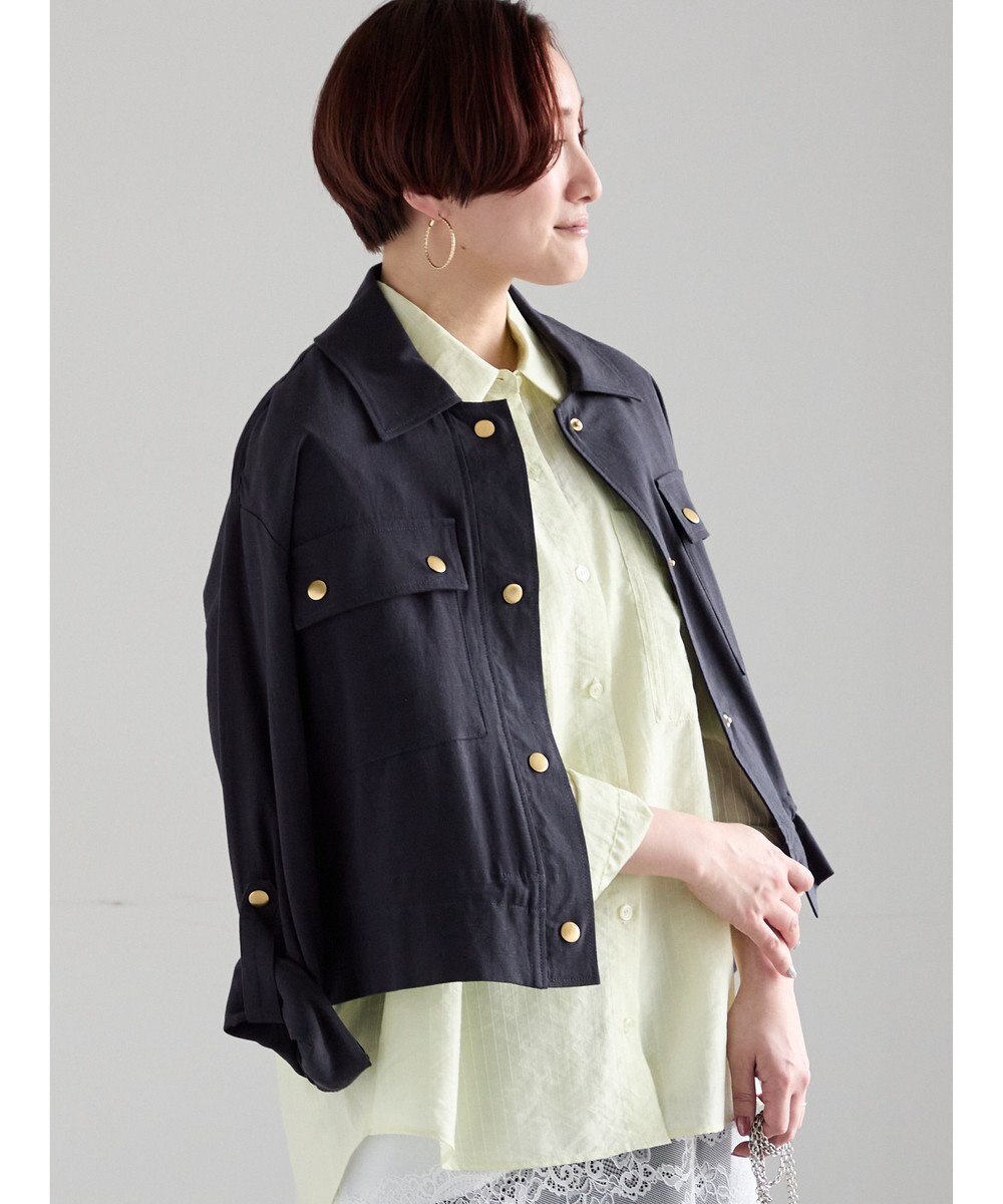 Te chichi リネンライクWポケットジャケット 
