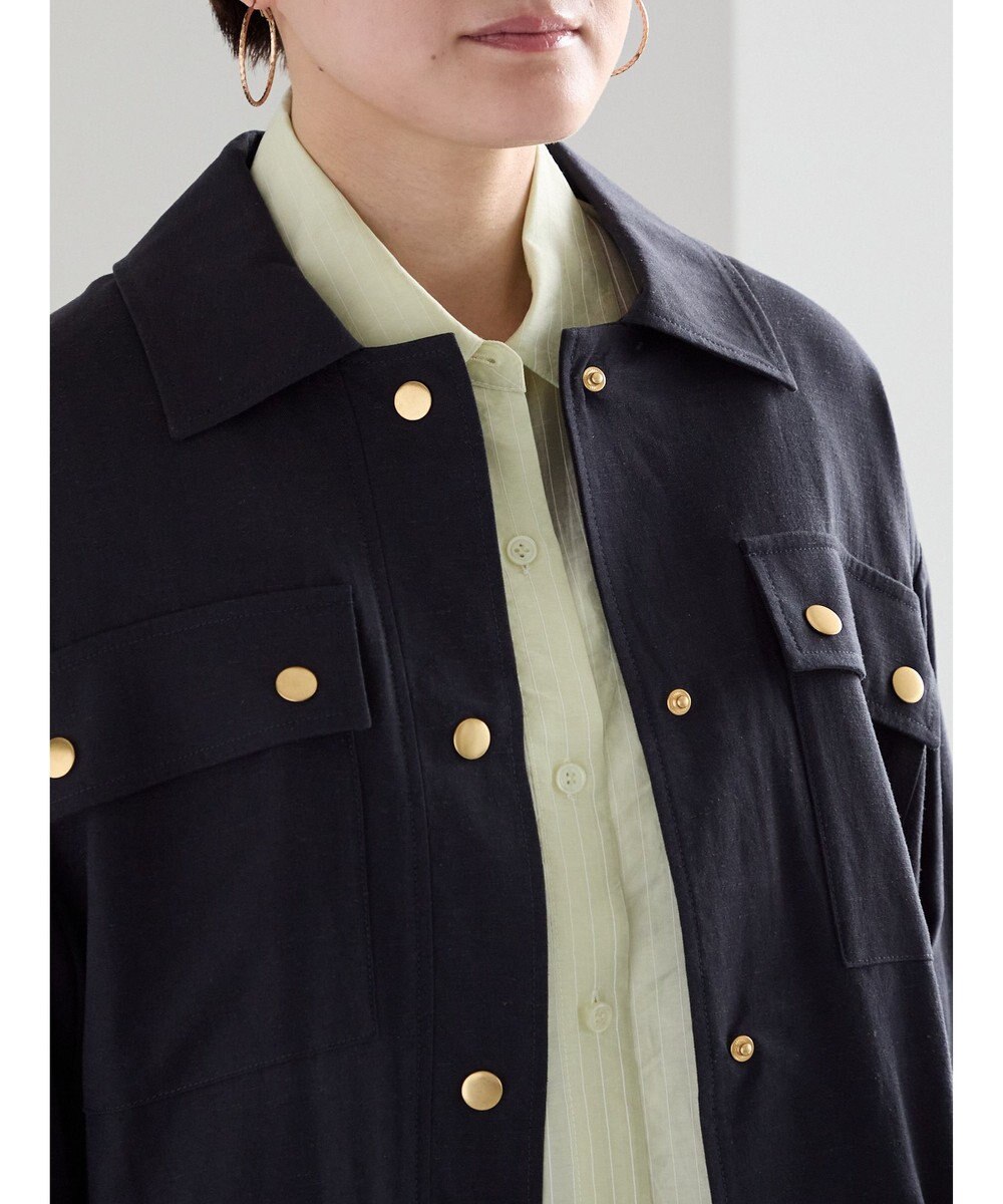 Te chichi リネンライクWポケットジャケット 