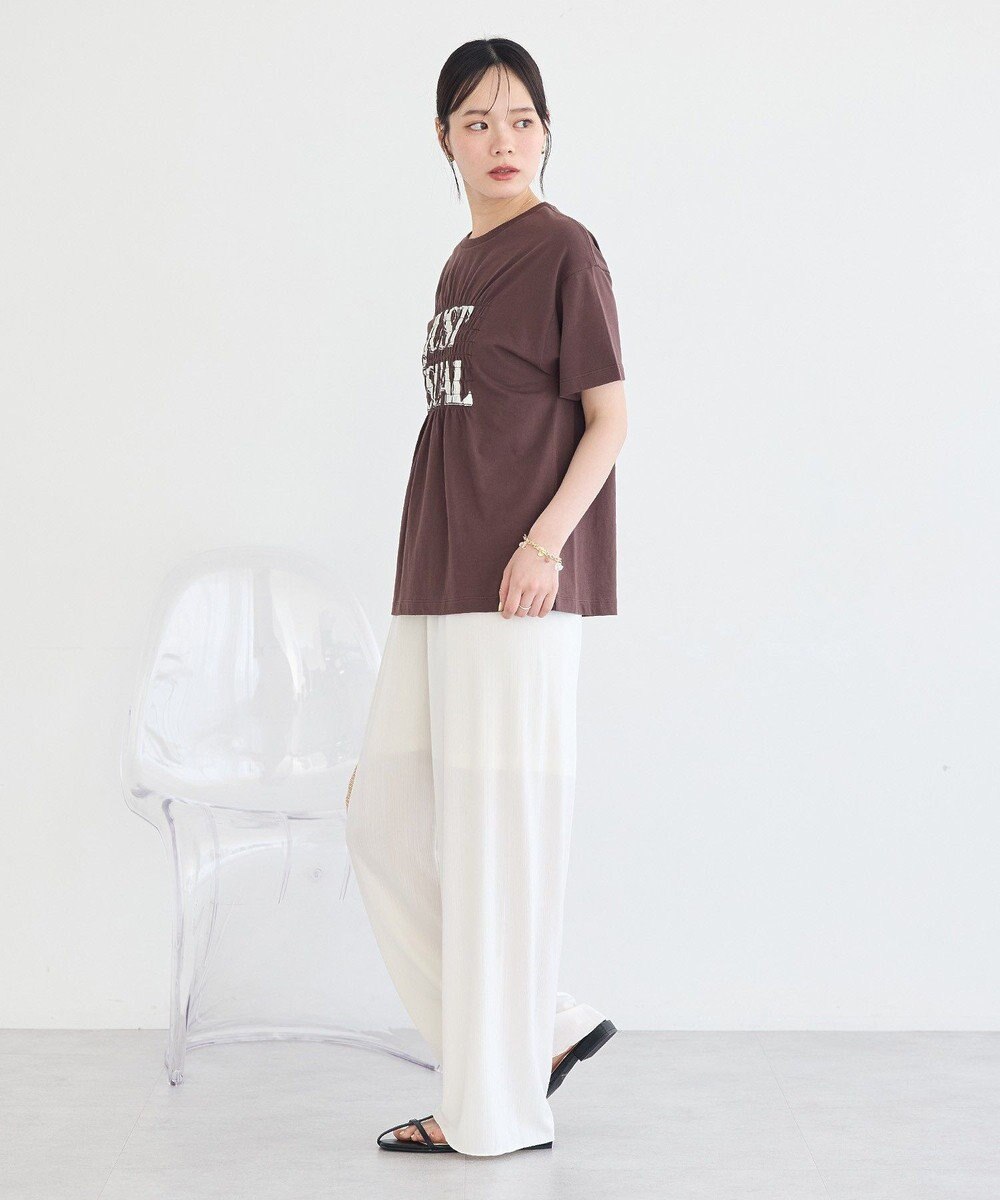 earth music&ecology シャーリングロゴTシャツ 