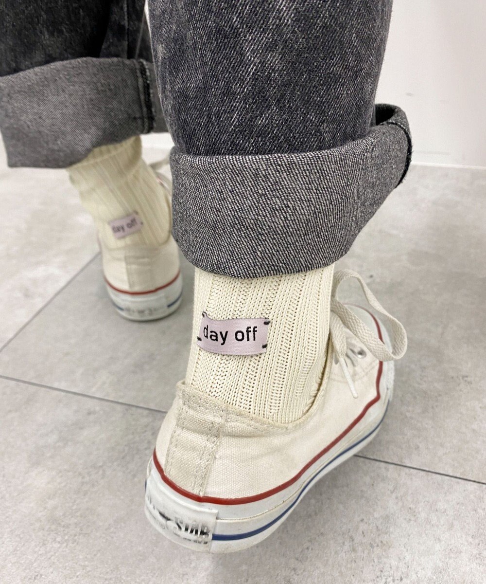 WEGO バックデザインクルーソックス 