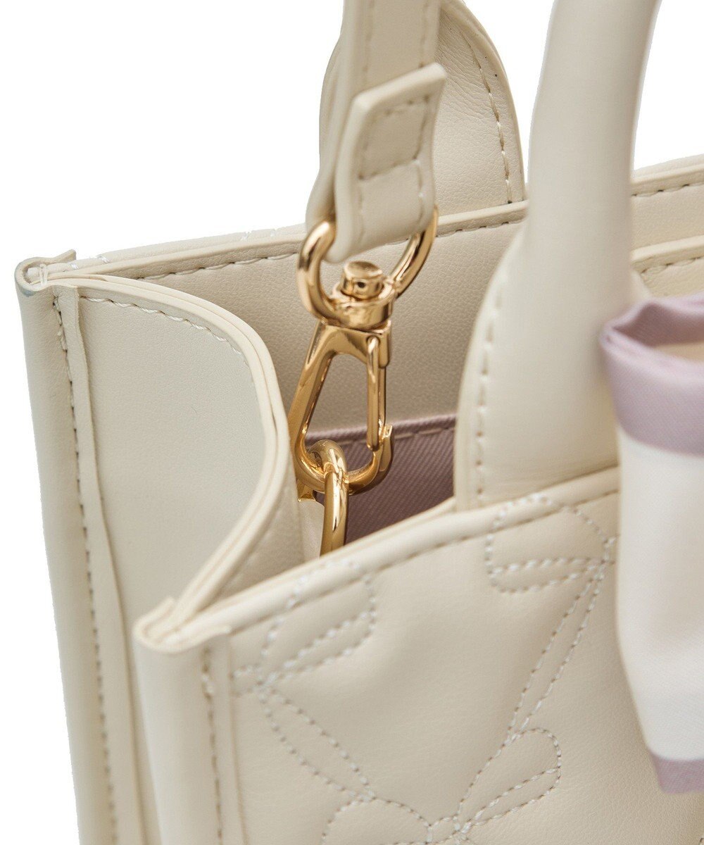 Maison de FLEUR スカーフ付リボンキルティング2Wayバッグ 