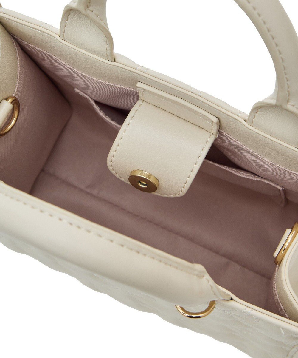 Maison de FLEUR スカーフ付リボンキルティング2Wayバッグ 