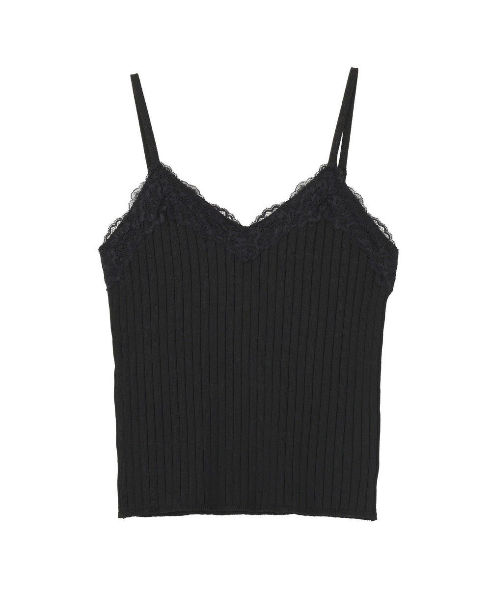 earth music&ecology レースリブキャミソール 