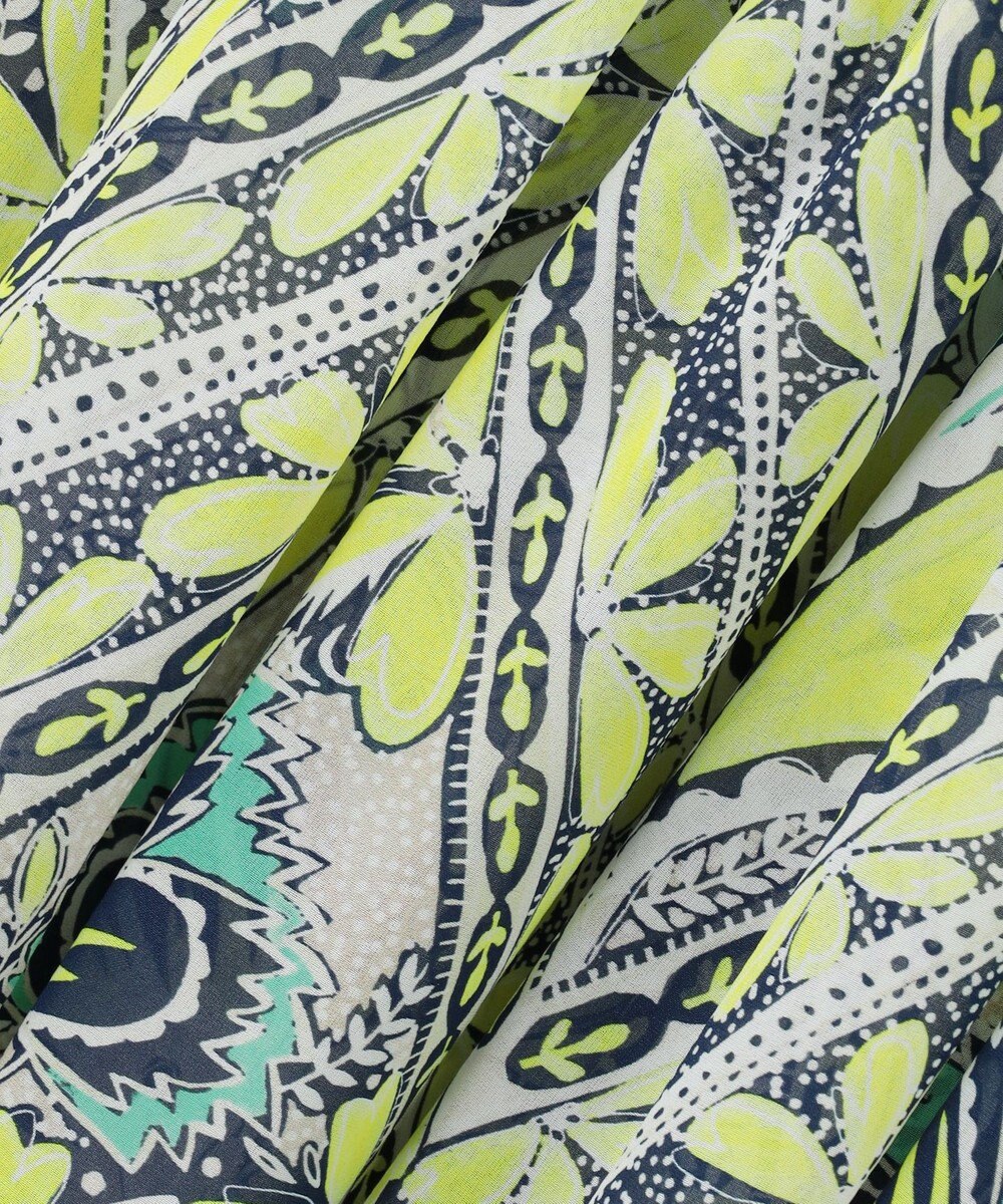 GRACE CONTINENTAL シフォンプリントティアードワンピース 