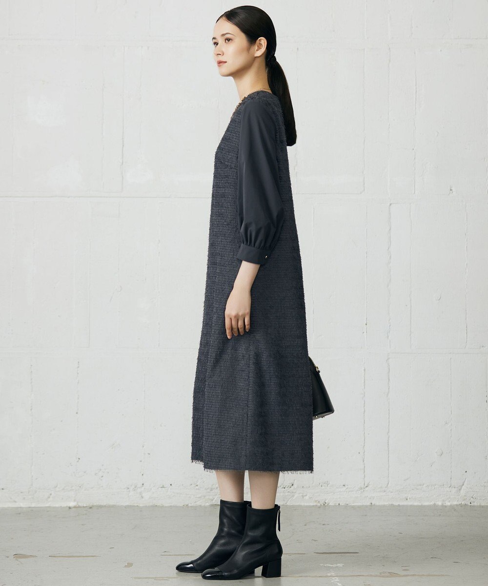 自由区 L 【カタログ掲載】ループカットジャカード ワンピース 