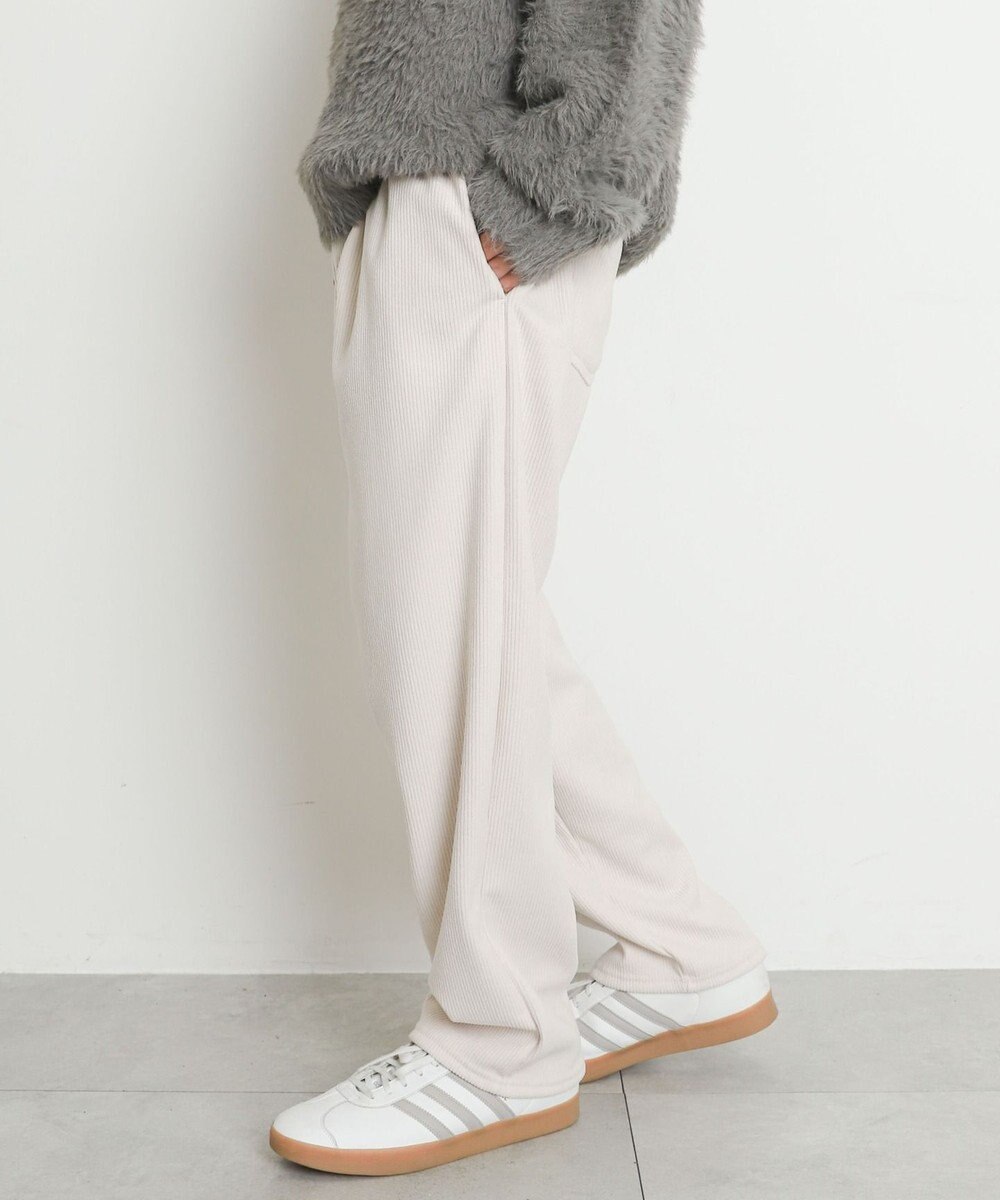 WEGO 【暖パンツ/SMLサイズ展開】裏ベロアシェフパンツ 