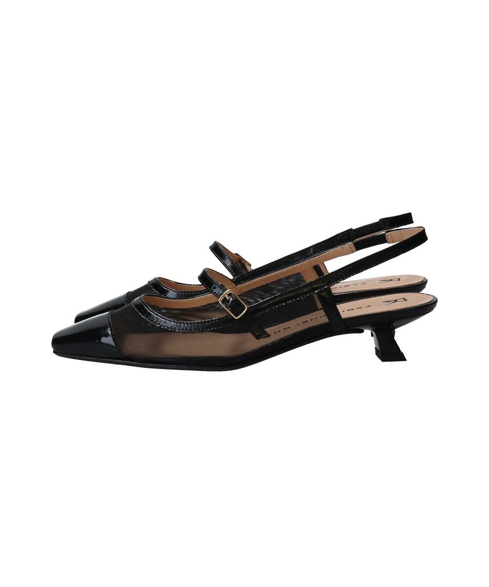 INTER-CHAUSSURES 【FABIO RUSCONI】ワンストラップネットバックバンドパンプス 