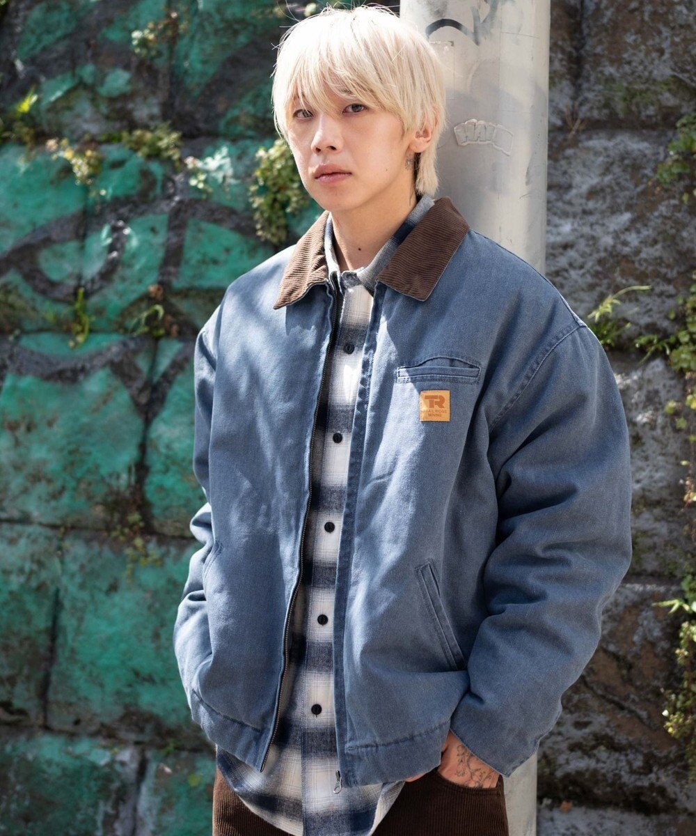 WEGO 【ユニセックス着用ITEM/MLサイズ展開】ワーカーズキルティングZIPジャケット 