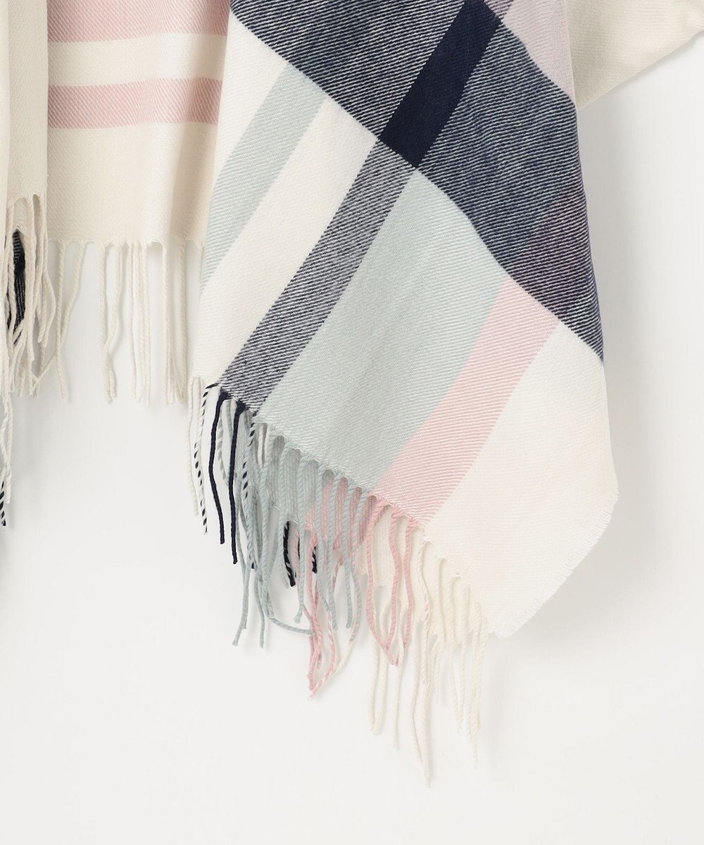 ANY SIS チェック ポンチョ 