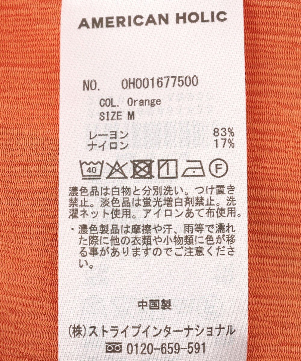 AMERICAN HOLIC 楊柳シアーブラウス 