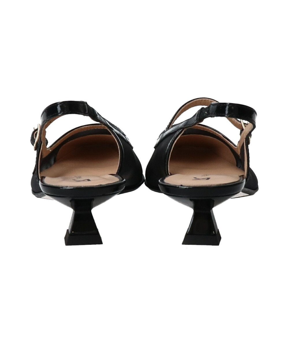 INTER-CHAUSSURES 【FABIO RUSCONI】ワンストラップネットバックバンドパンプス 