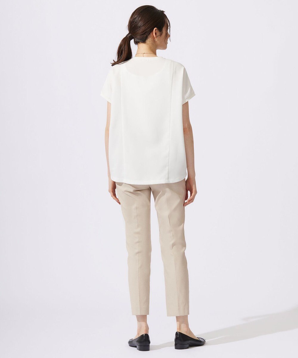 自由区 L 【洗える】ハイブリットレーヨンアムンゼン ブラウス 