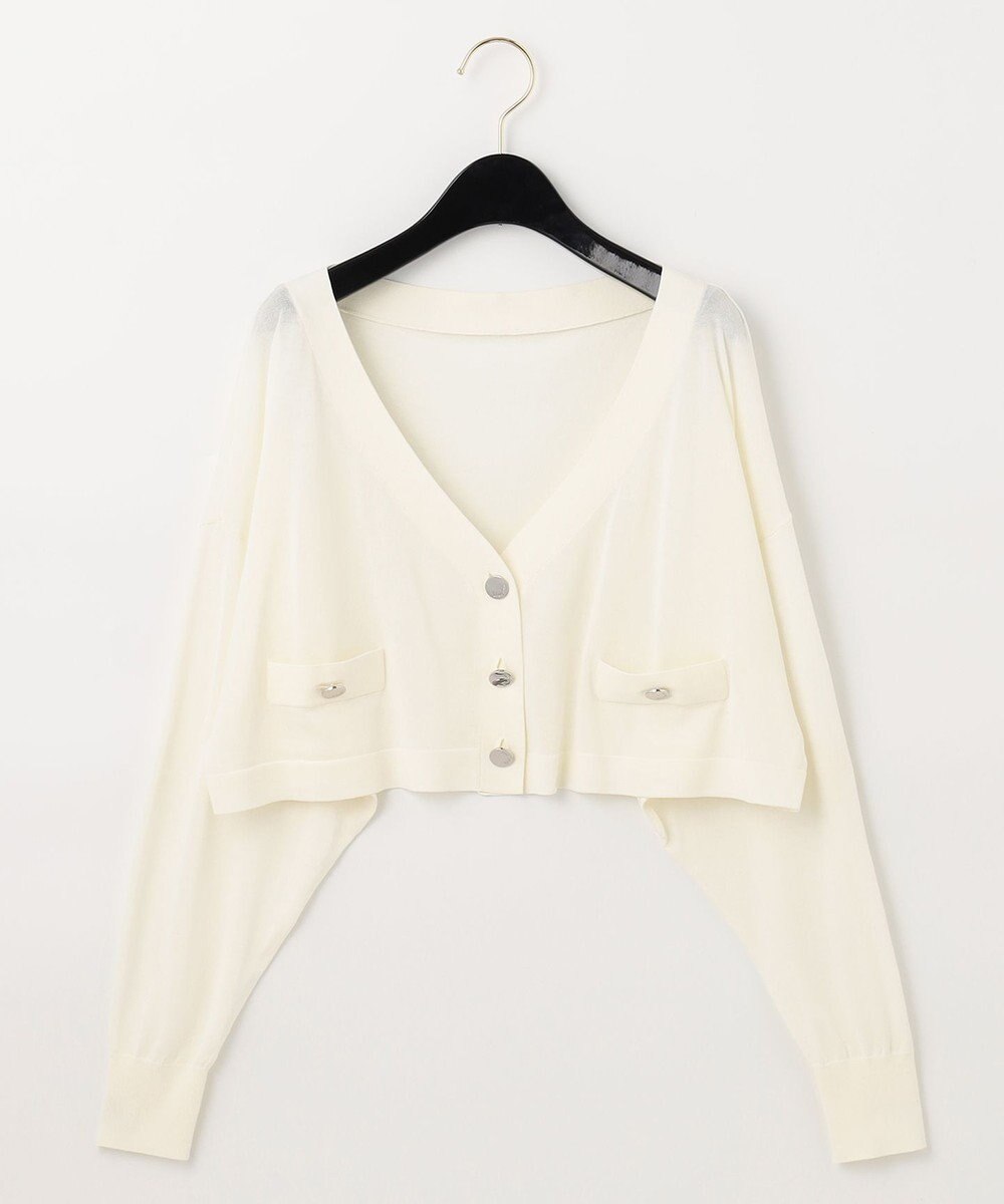 GRACE CONTINENTAL ショートルーズニットカーディガン 