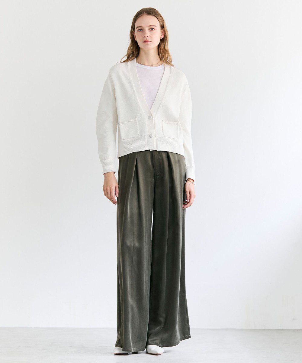 BEIGE， FRANKLIN / ドレープタックワイドパンツ 