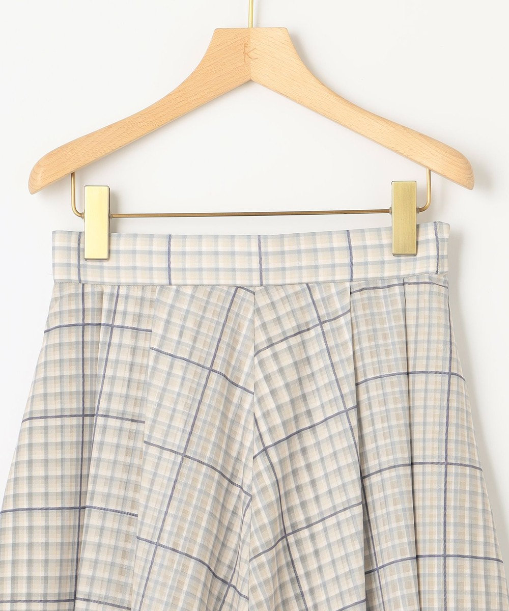 組曲 【洗える】シアーチェック スカート 