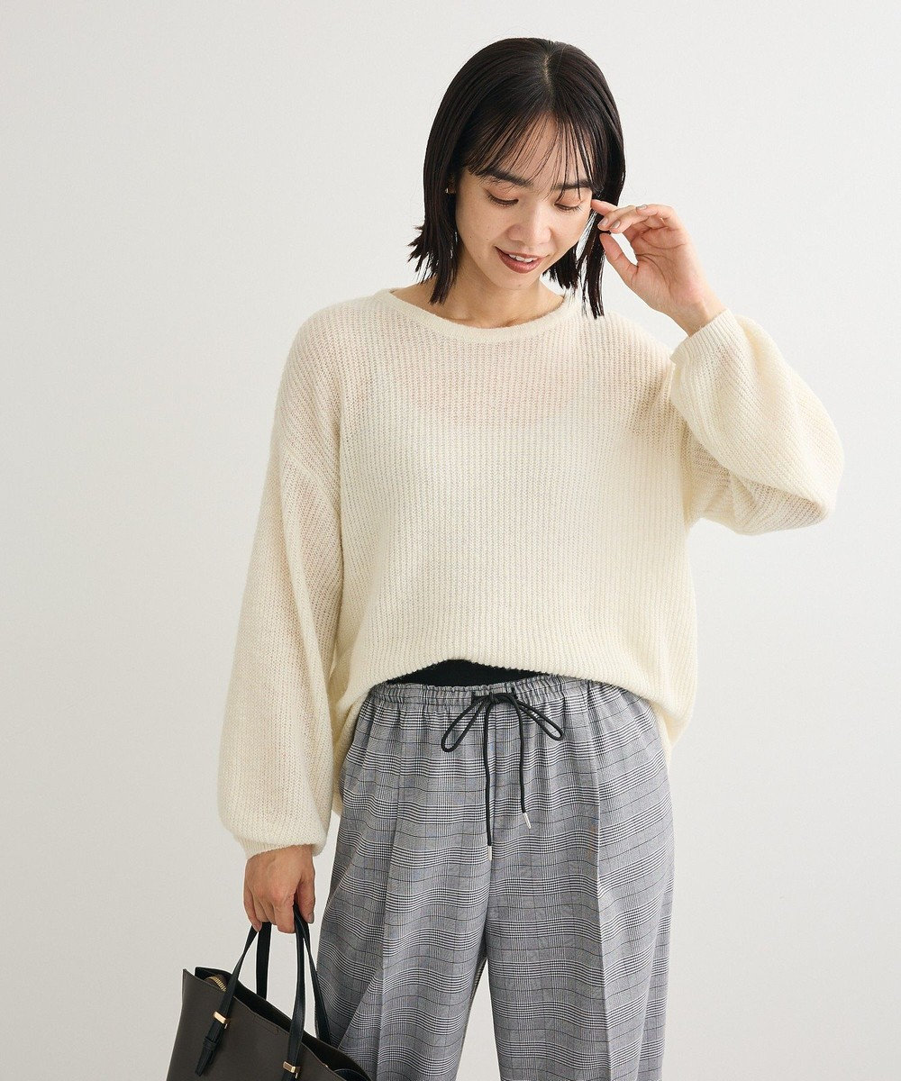 Green Parks シアーゆったりニットプルオーバー 