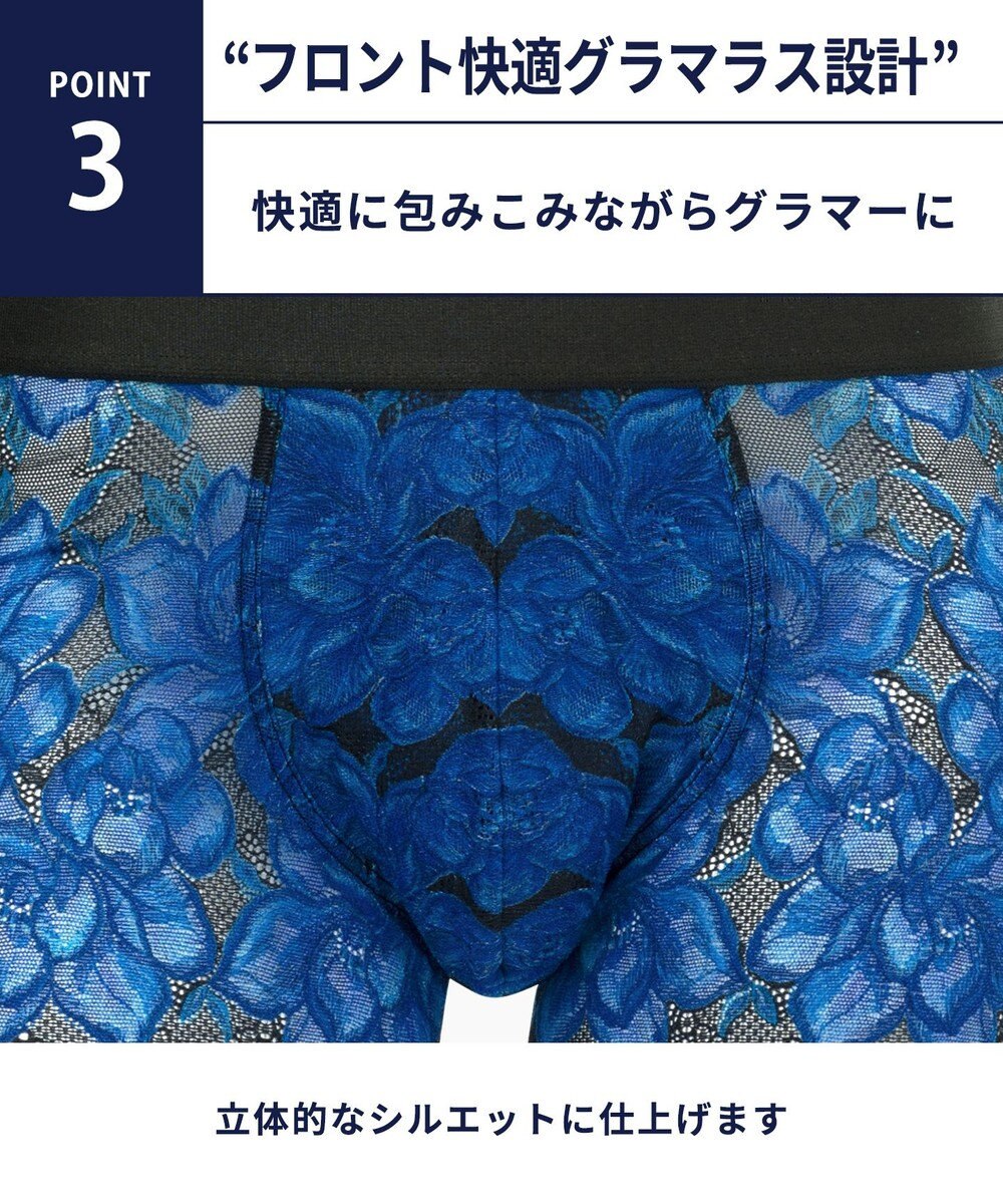 WACOAL MEN ボクサーパンツ 【レースボクサー】 レース 通気性 前閉じ WT3824 /ワコールメン 