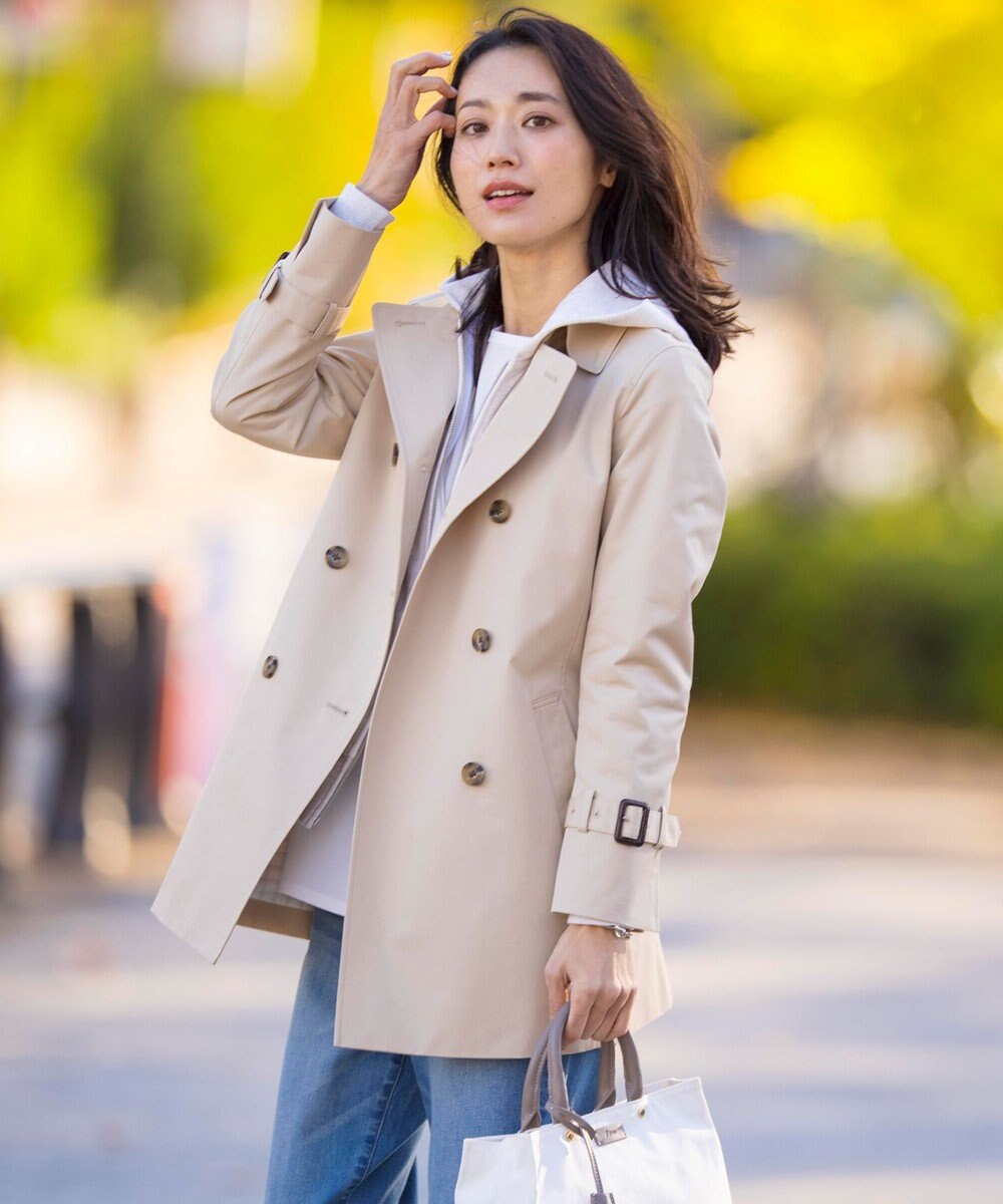 J.PRESS LADIES URAKE フーディー ジップアップ パーカー 