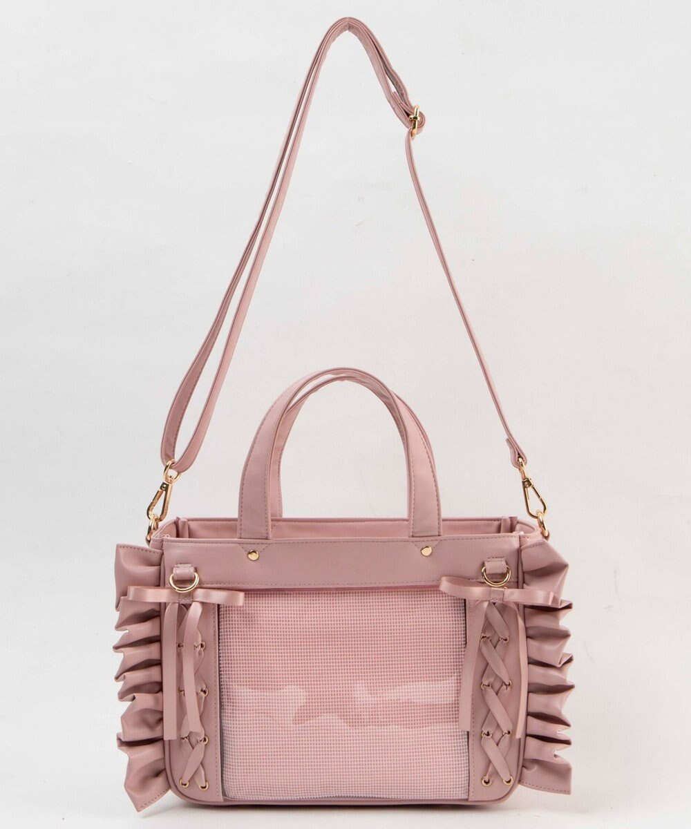 WEGO 【痛バ＆推し活グッズ】きらめきレースアップフリル痛ショルダー 