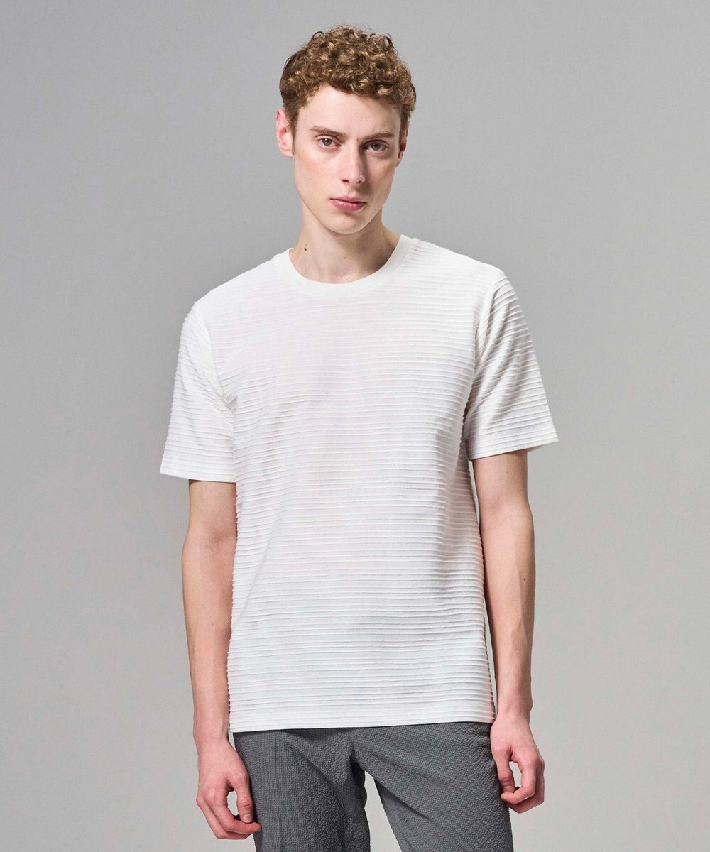 JOSEPH HOMME 【WEB・一部店舗限定】 タックボーダー　半袖カットソー 