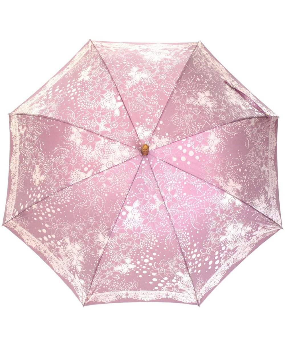 槇田商店 Kirie ドットフラワー アメジスト 長傘 