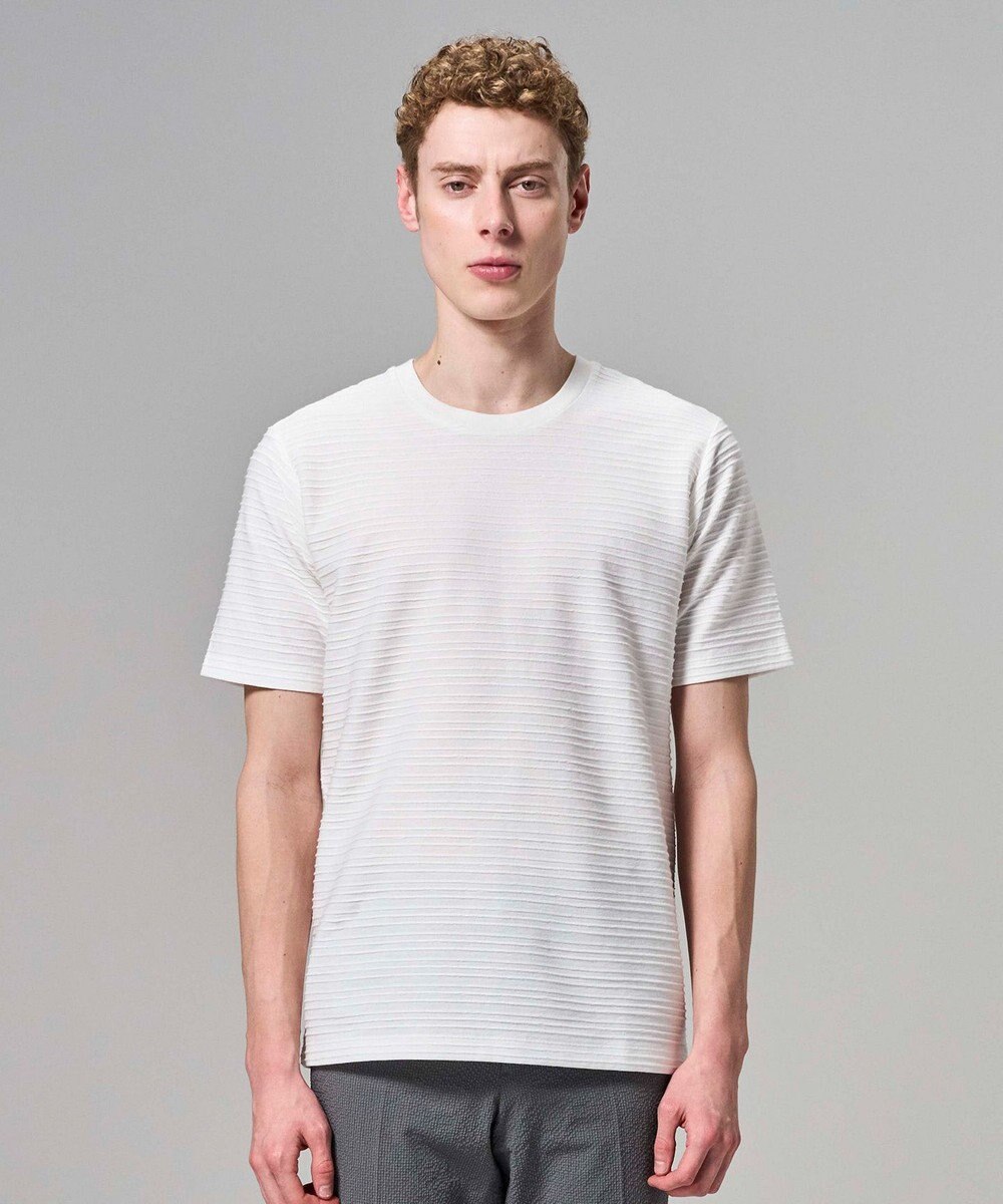 JOSEPH HOMME 【WEB・一部店舗限定】 タックボーダー　半袖カットソー 