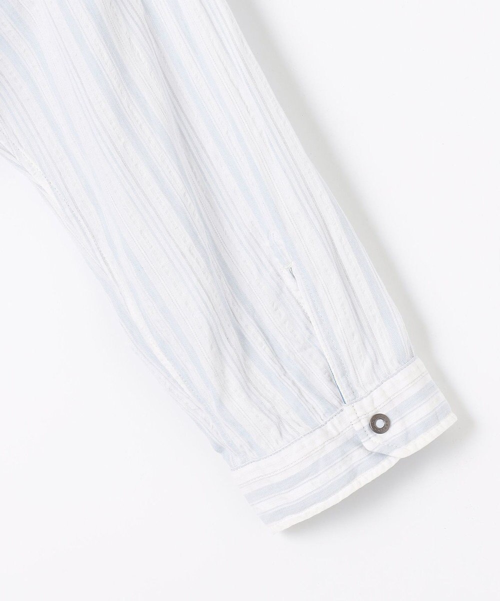 JOSEPH ABBOUD 【1枚で2通りの着こなし】オーガニックコットンリバーシブル 七分袖シャツ 