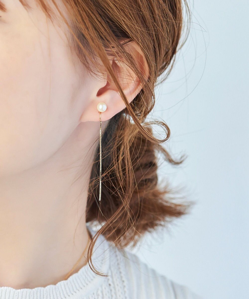 Phoebe 2wayベーシックパールエレガントイヤリング 
