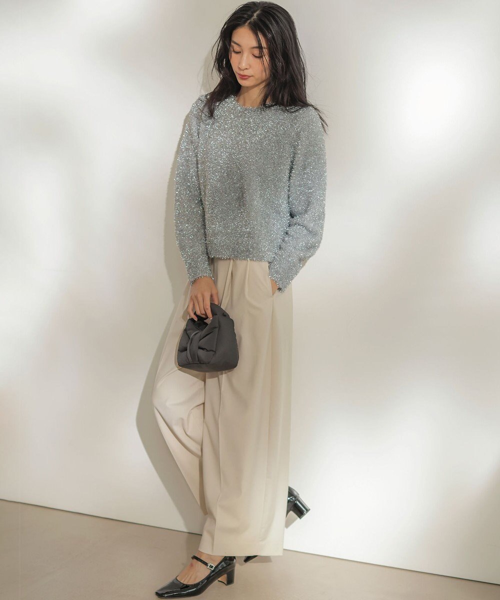 組曲 ラメシャギーニット 