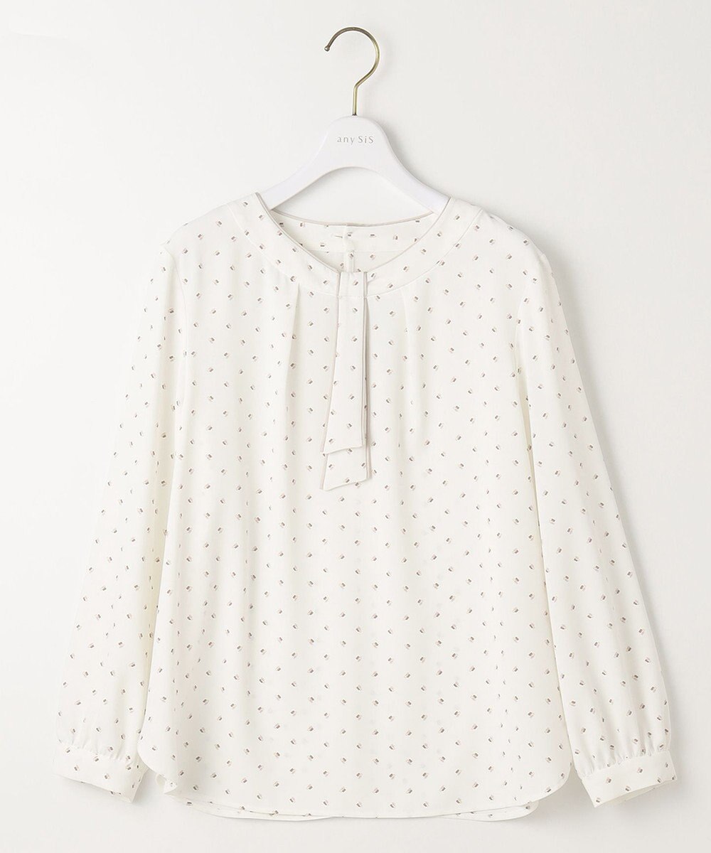 ANY SIS S 【洗える】フロントボウタイ ブラウス 